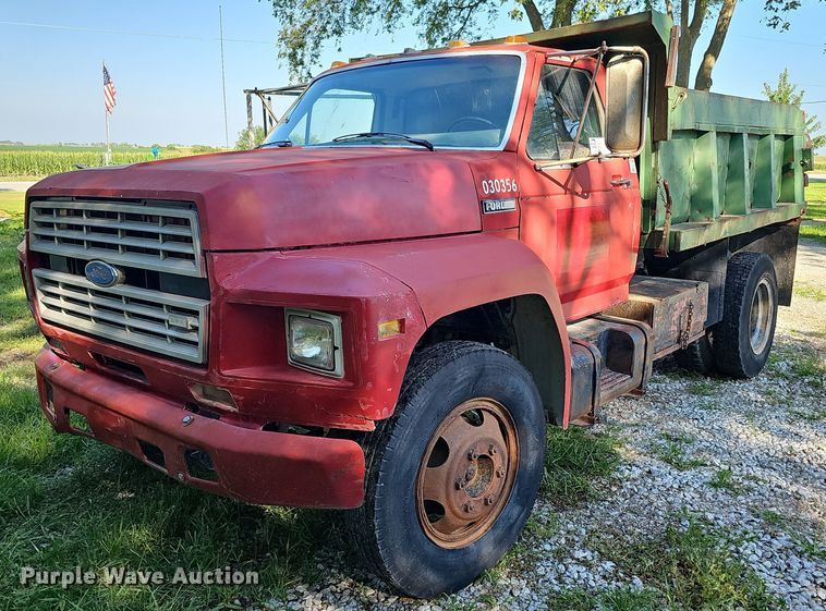 Ford F600 Construction Dump Truck For Sale | Purple Wave Auction