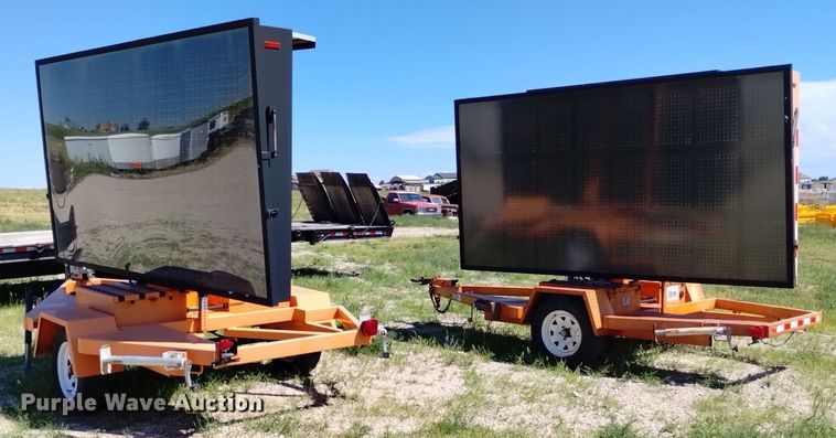 (2) Ver-Mac message board trailers - LP9658