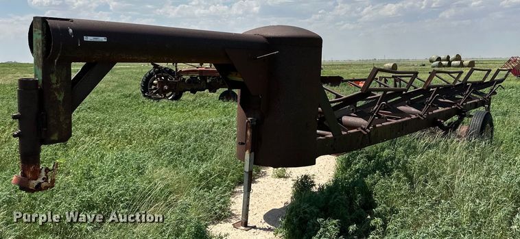 Shop built  hay bale trailer - KM9877