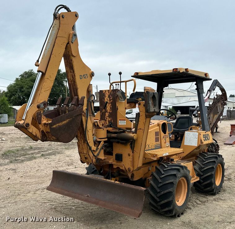 2000 Case 560  trencher with trailer - NY9219