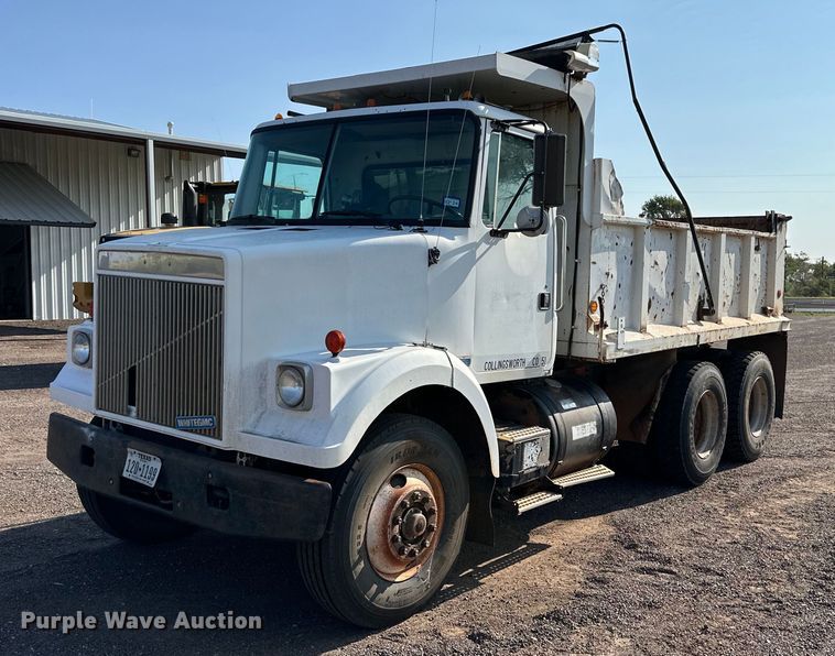 1989 White GMC WCS  dump truck - KM9808