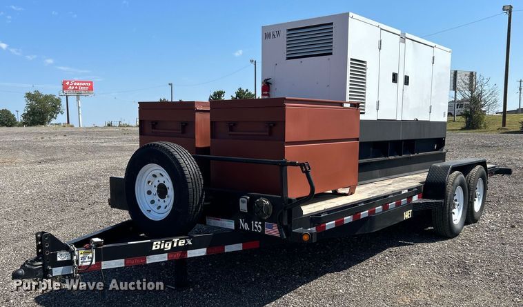 2017 Big Tex  equipment trailer with generator - KW9027