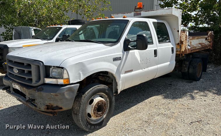 2003 Ford F450 Super Duty XL Crew Cab dump truck - NL9660