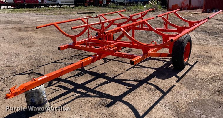 Shop built  hay bale trailer - NX9795