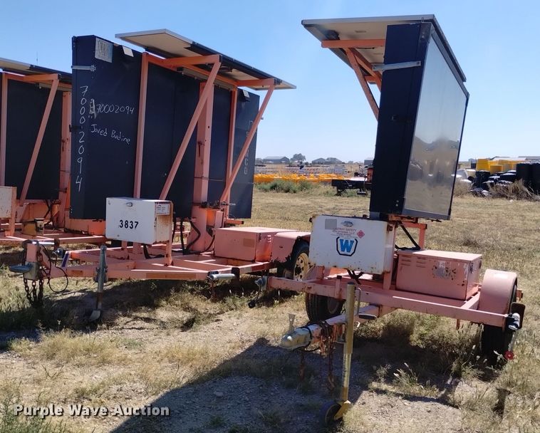 (2) message board trailers - DK8833