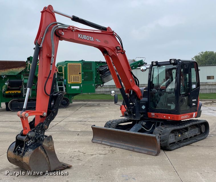 2019 Kubota  KX080-4 mini excavator - DP0056