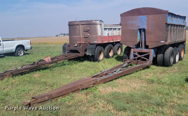 1993 Shop built  end dump pup trailer - KS9139