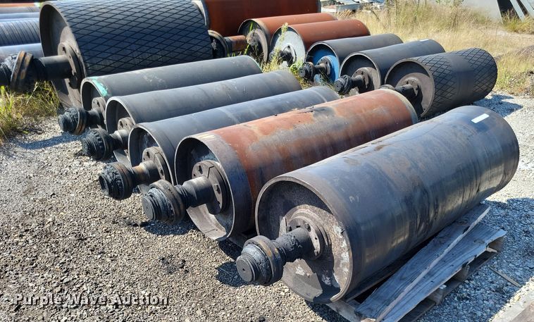 Approximately (7) 48" conveyor rollers - LS9758