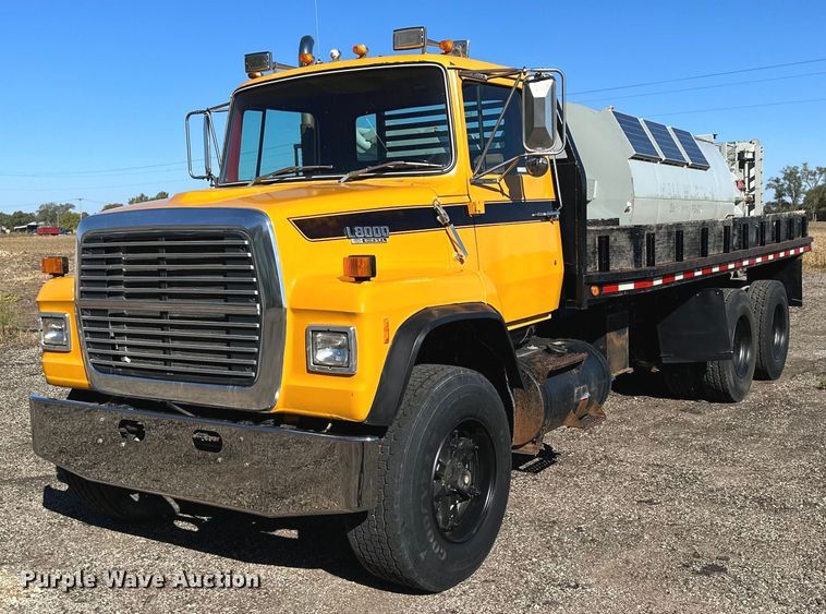 1987 Ford L8000  dump flatbed truck - NP9693