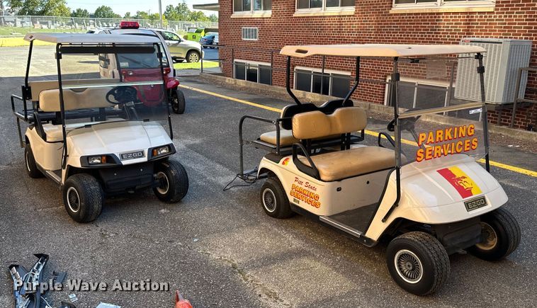 (2) EZ-GO golf carts - NO9287