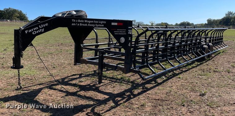 Industrias America 20X4  hay bale trailer - NY9983