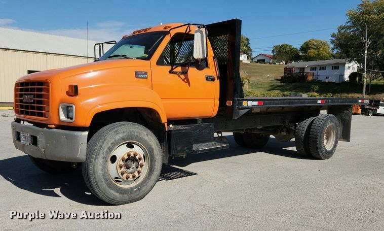 1999 GMC C6500  dump flatbed truck - NI9054