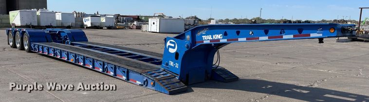 2008 Trail King TK110HDG-523  lowboy equipment trailer - NX9874