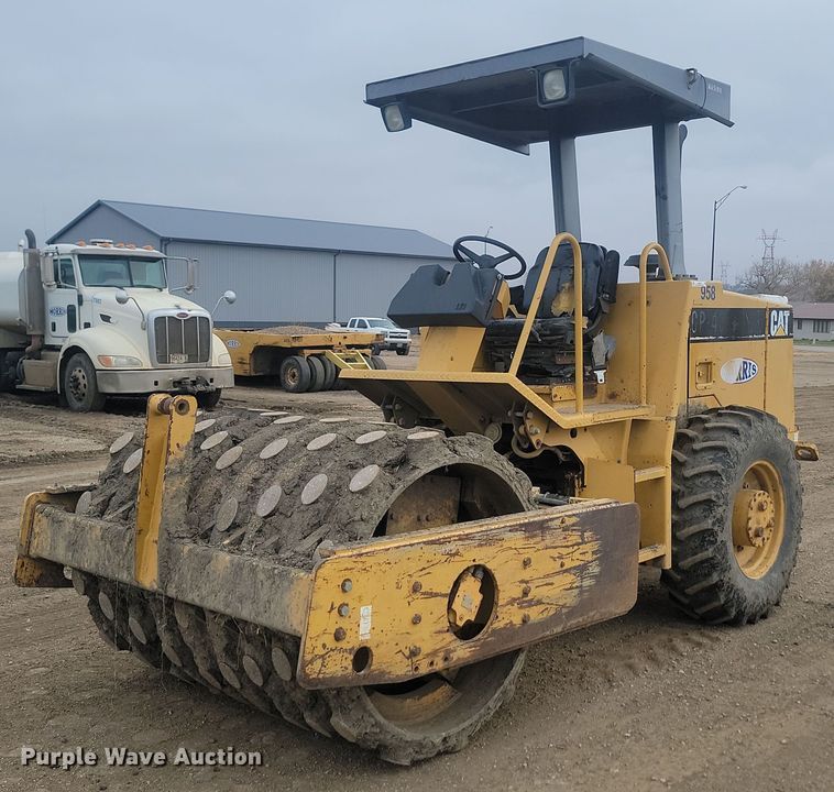 1998 Caterpillar CP-433C  single drum vibratory roller - JG9617