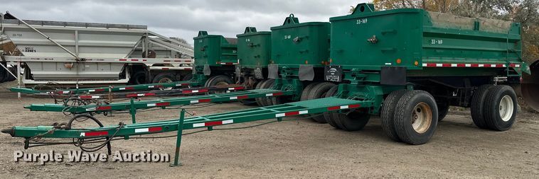 1986 Lode Master GT 13  end dump pup trailer - MQ9511