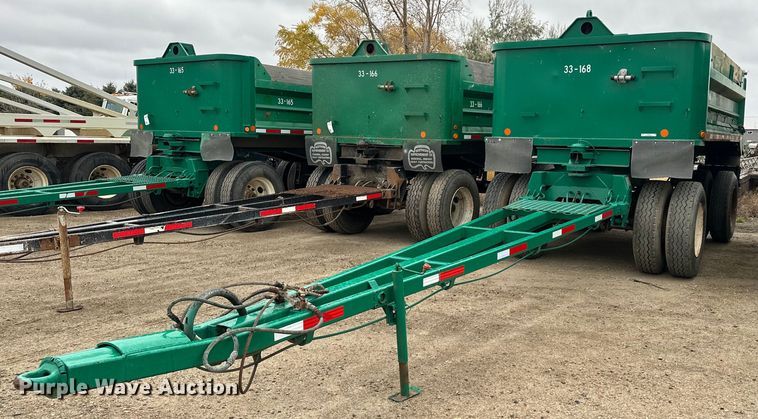 1986 Lode Master G13  end dump pup trailer - MQ9512