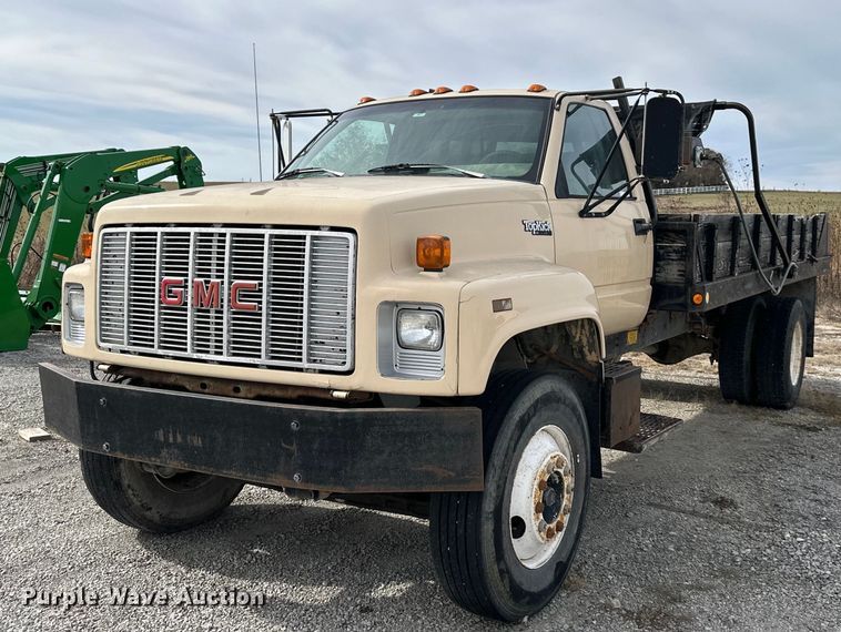 1990 GMC TopKick  dump flatbed truck - NL9087