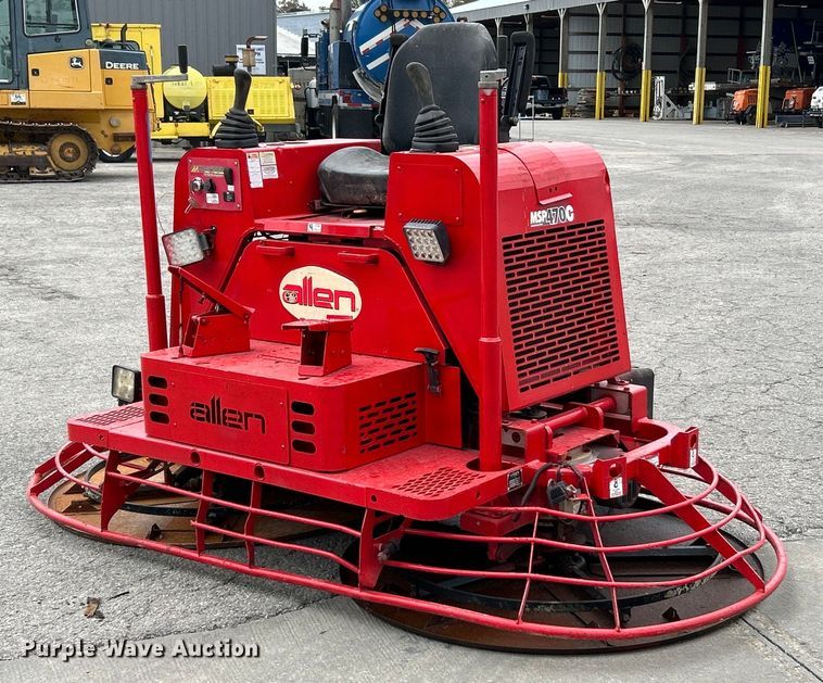 2015 Allen MSP470C  riding trowel - NL9657