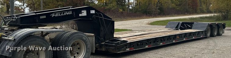2013 Felling XF-110-3 HDG  lowboy equipment trailer - DQ7389