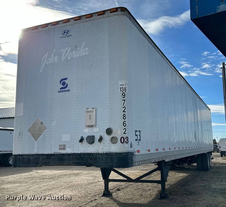 2001 Hyundai VI2530152JSA  dry van trailer - OK9144
