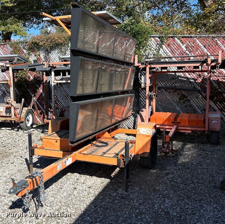 (4) road safety board trailers - NR9330