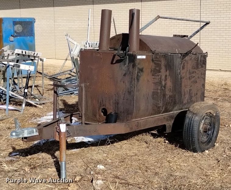 Shop built  tar pot trailer - LN9884