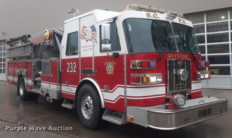 2007 Sutphen SL-75  Quint fire truck - LX9881
