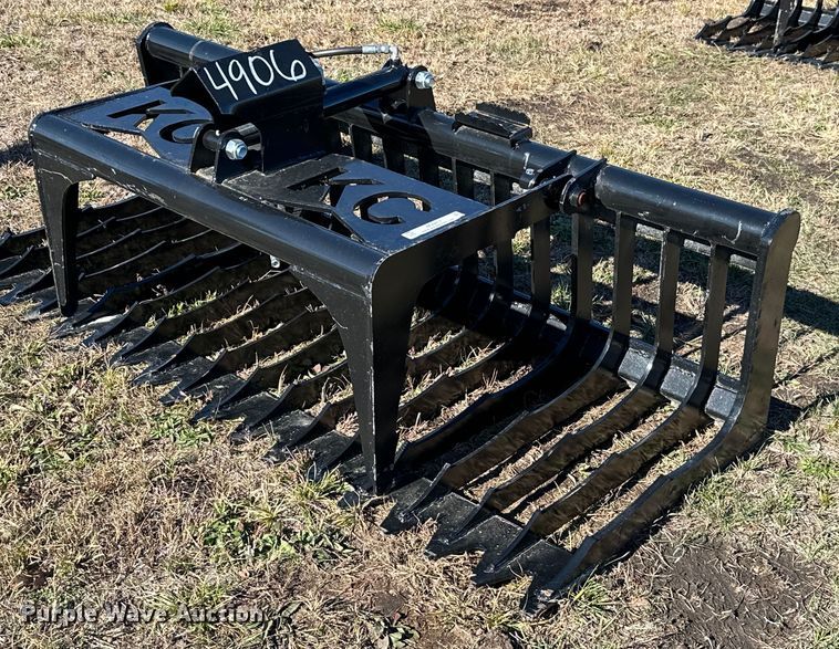 KC  skid steer rock grapple bucket - NO9457