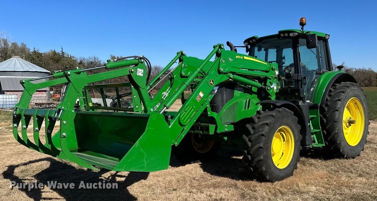 2021 John Deere 6155M MFWD tractor - OK9120