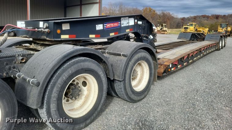 2010 Pitts  lowboy equipment trailer - DK1205