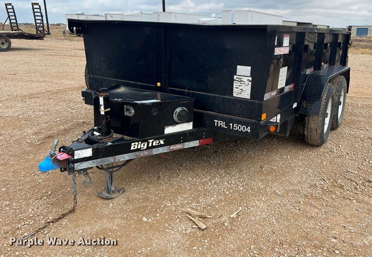 2015 Big Tex 10SR-12XLBK7SIR  dump trailer - DS2383
