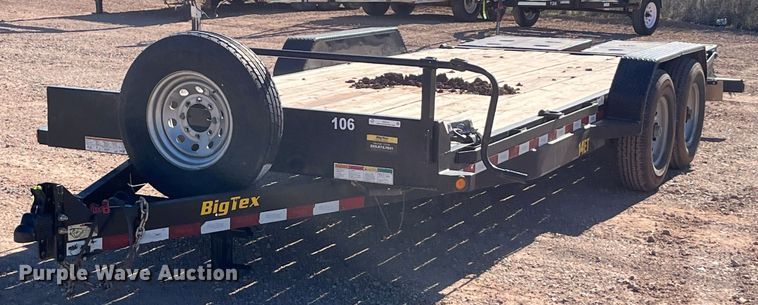 2020 Big Tex 14ET-20BK-MR  equipment trailer - EI0513