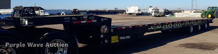 2015 Trail King  drop tilt deck equipment trailer - LX9950