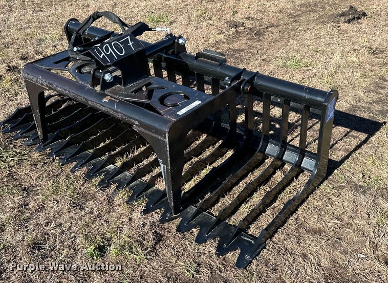 KC  skid steer rock grapple bucket - NO9455