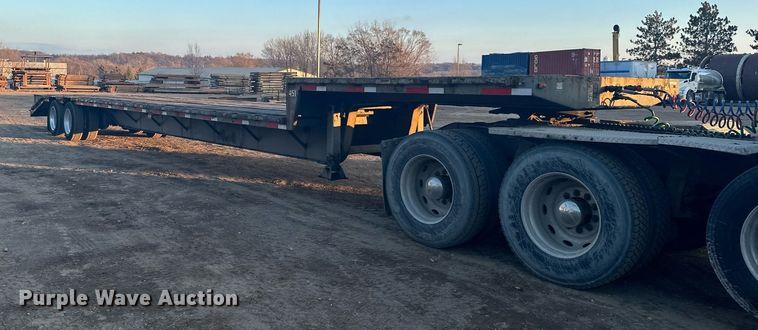 2013 Precision  drop deck equipment trailer - LO9410