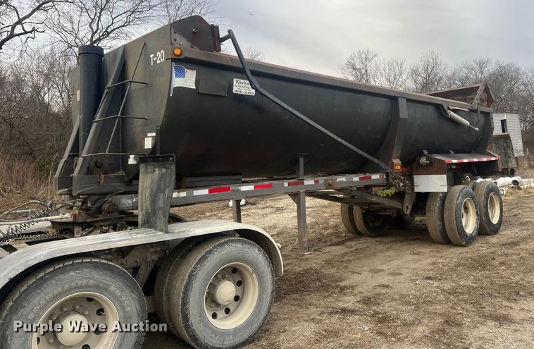 1998 Travis end dump trailer - NN9329