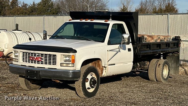 1997 GMC 3500  dump bed pickup truck - NL9342