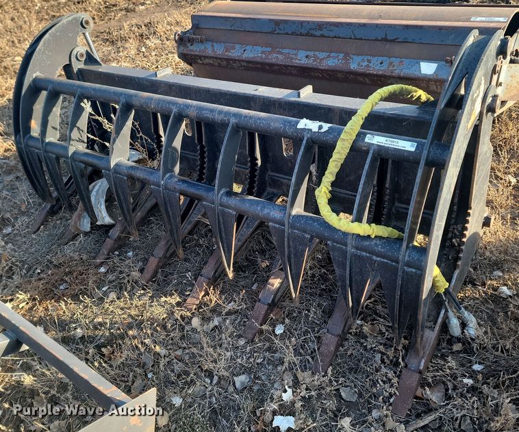 84" W skid steer grapple bucket - KT9916