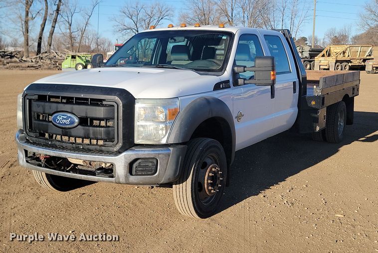 2012 Ford F550  Crew Cab flatbed truck - KT9938