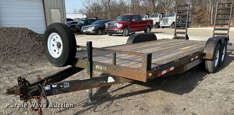 2001 Trailerman CST7182S14  equipment trailer - NE9656