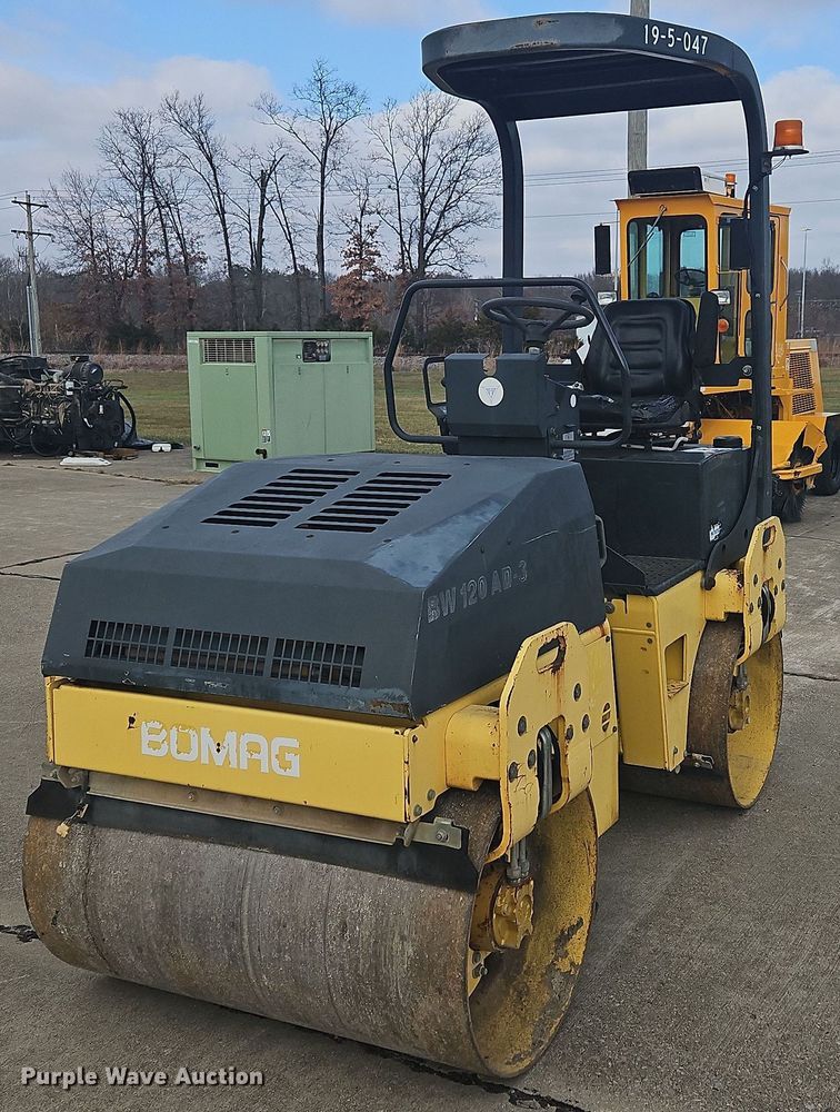 2002 Bomag BW 120 AD-3 double drum vibratory roller - NZ9100