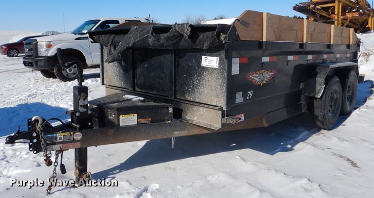 2021 H&H D8WB140 dump trailer - DR6002