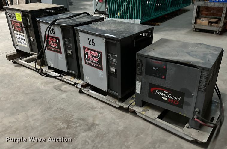 (4) forklift battery chargers  - LK9761