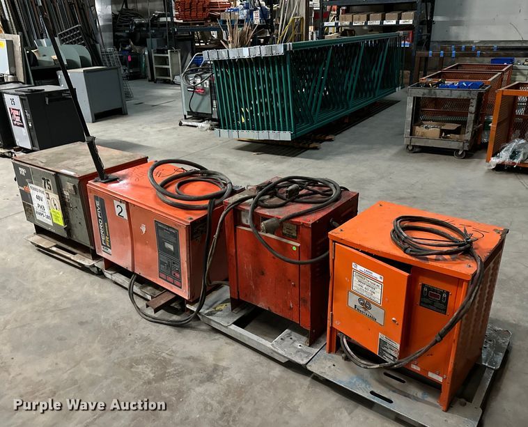 (4) forklift battery chargers  - LK9763
