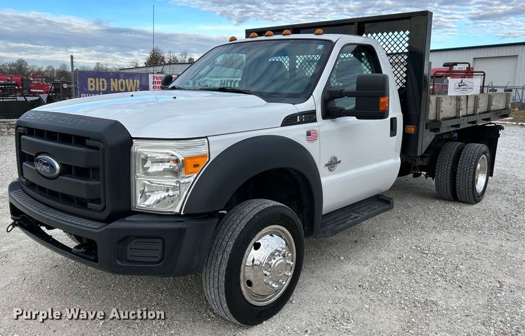 2014 Ford F550 Super Duty XL  dump flatbed truck - NE9661