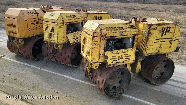 (3) Wacker RT820 trench compactors - ZA0392