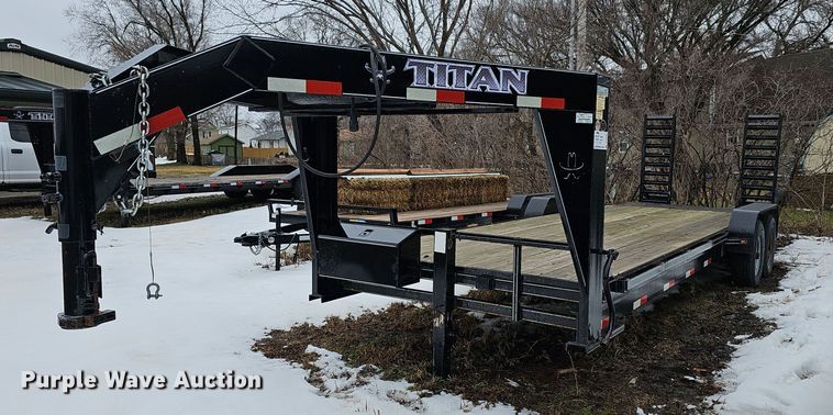 2017 Titan HU6488 equipment trailer - DR5996