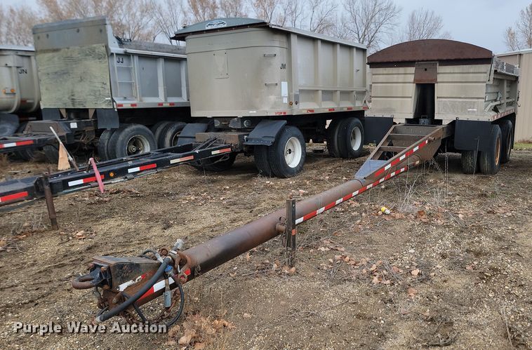 1979 Shop built end dump pup trailer - KU9091