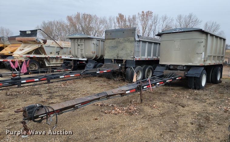 2003 Shop built end dump pup trailer - KU9092
