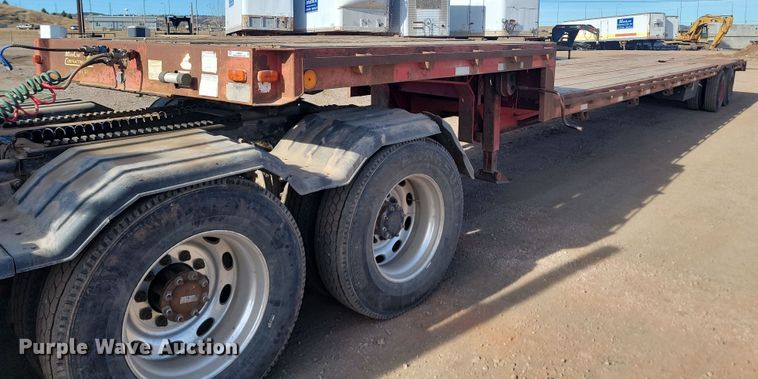 1972 Fruehauf PB-J2-51-DF19 drop deck equipment trailer - LA9581
